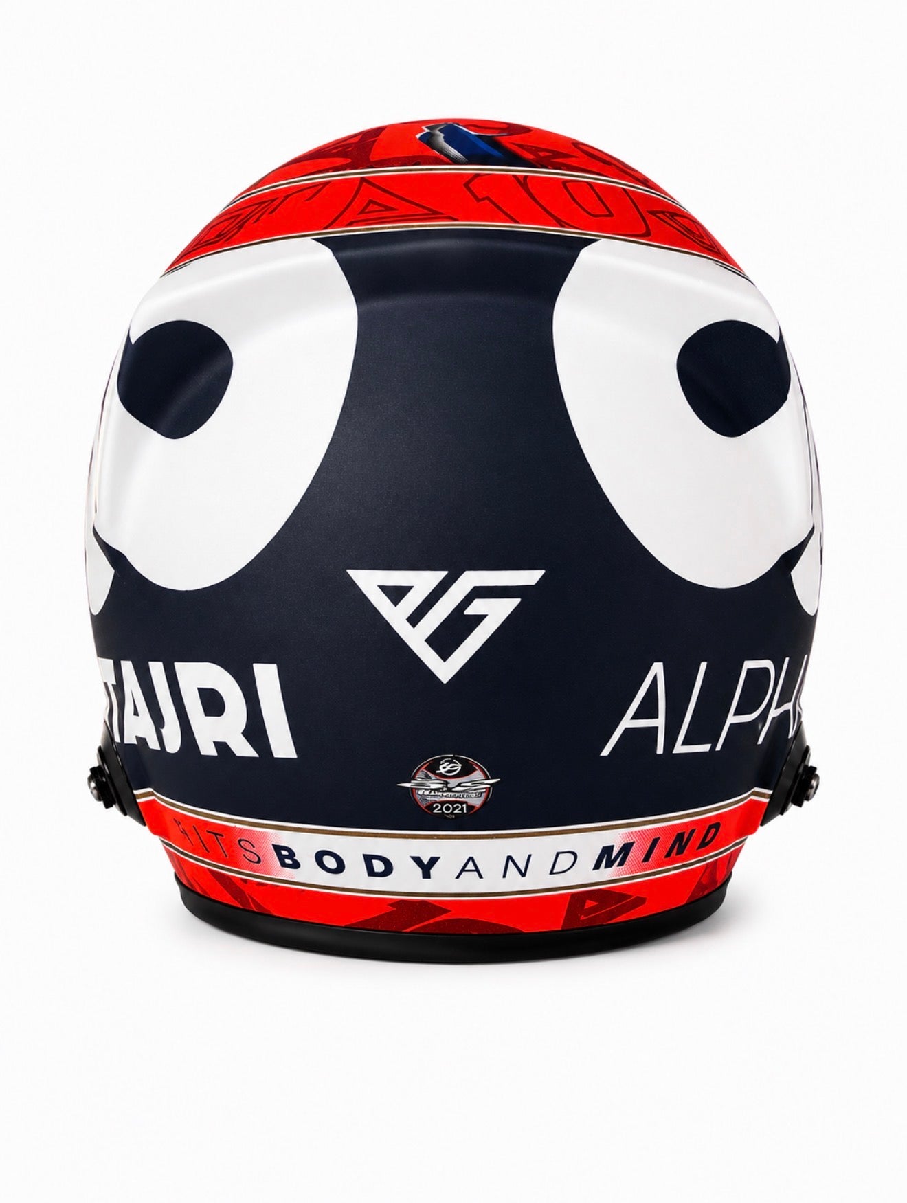 Pierre Gasly 2021 1:2 Scale Bell Signed Mini Helmet