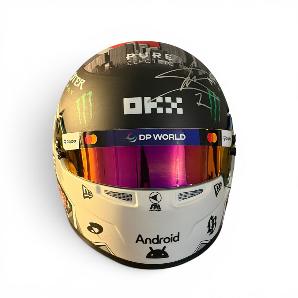 Lando Norris 2025 Japan 1:2 Scale Signed Helmet with Rare #1 Signature