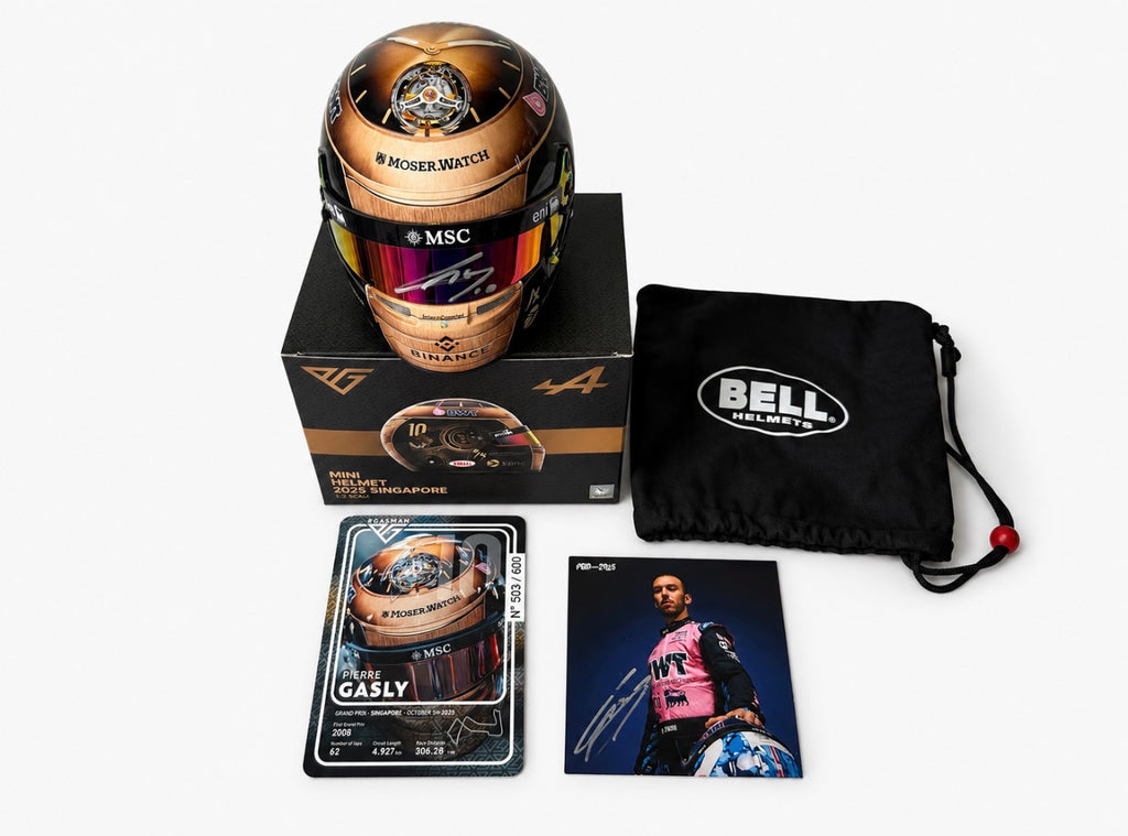 Pierre Gasly 2025 1:2 Scale Bell Limited Edition Signed Singapore GP Helmet