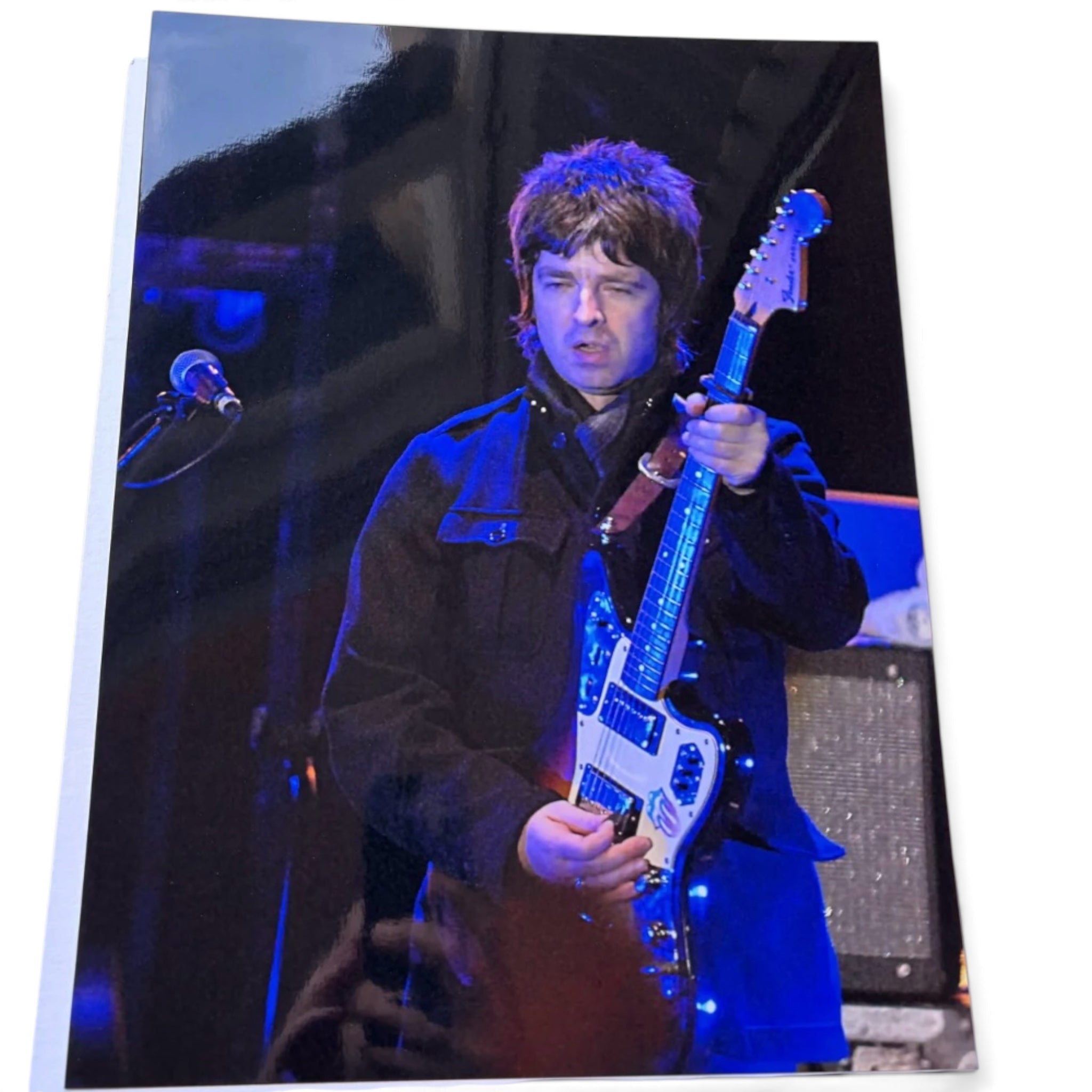 Noel Gallagher’s Fender Jaguar, Studio and Stage used most famously at the Hogmanay gig in Edinburgh with Kasabian, 2008. - SOLD!