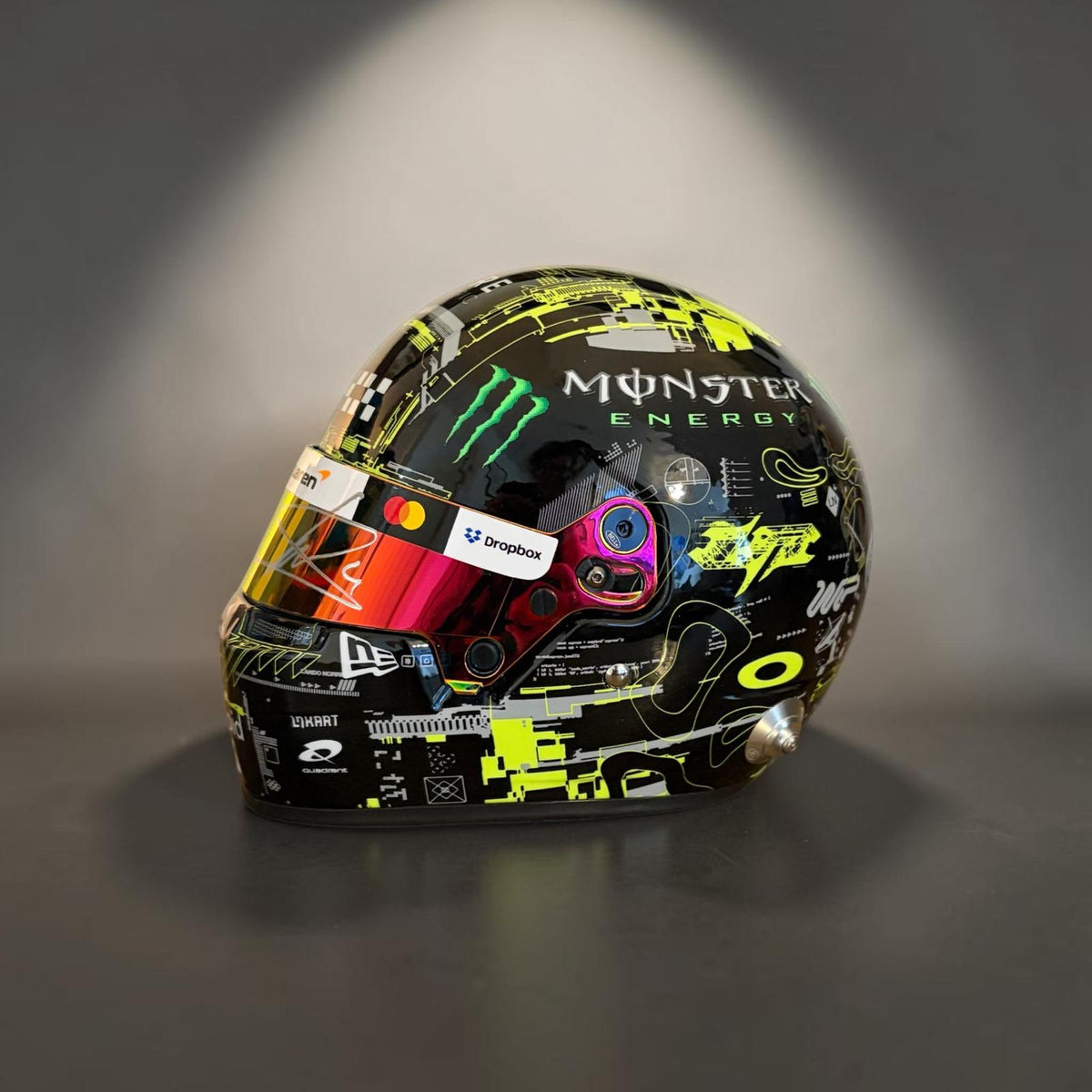 Lando Norris 2025 Test Livery 1:2 Scale Bell Mini Hand Signed Helmet