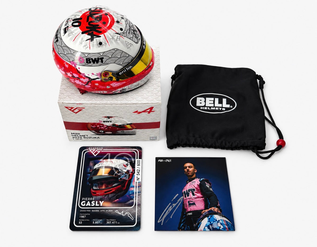 Pierre Gasly 2025 1:2 Scale Bell Limited Edition Signed Japanese GP Helmet
