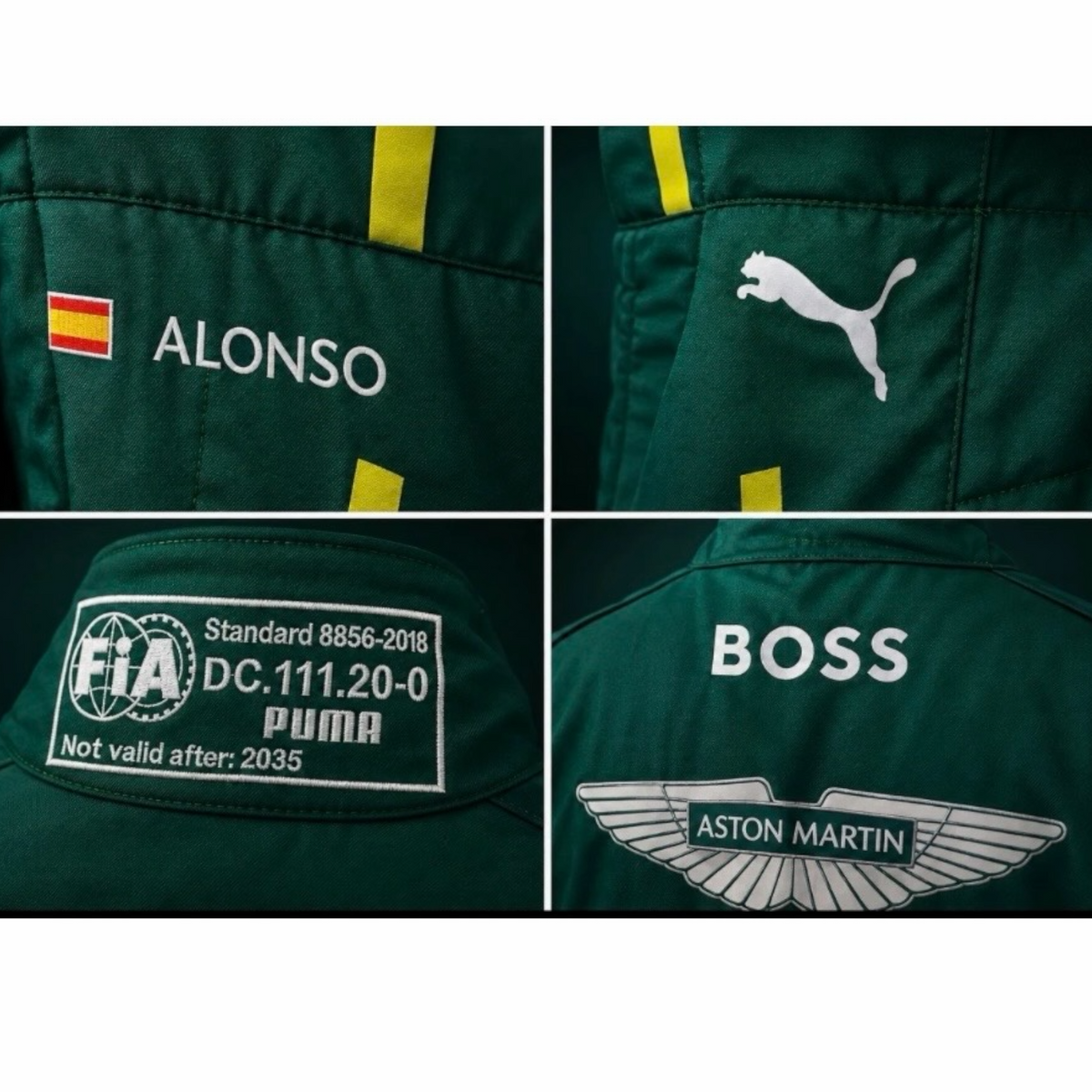 Fernando Alonso 2025 Aston Martin Aramco Worn Race-Suit