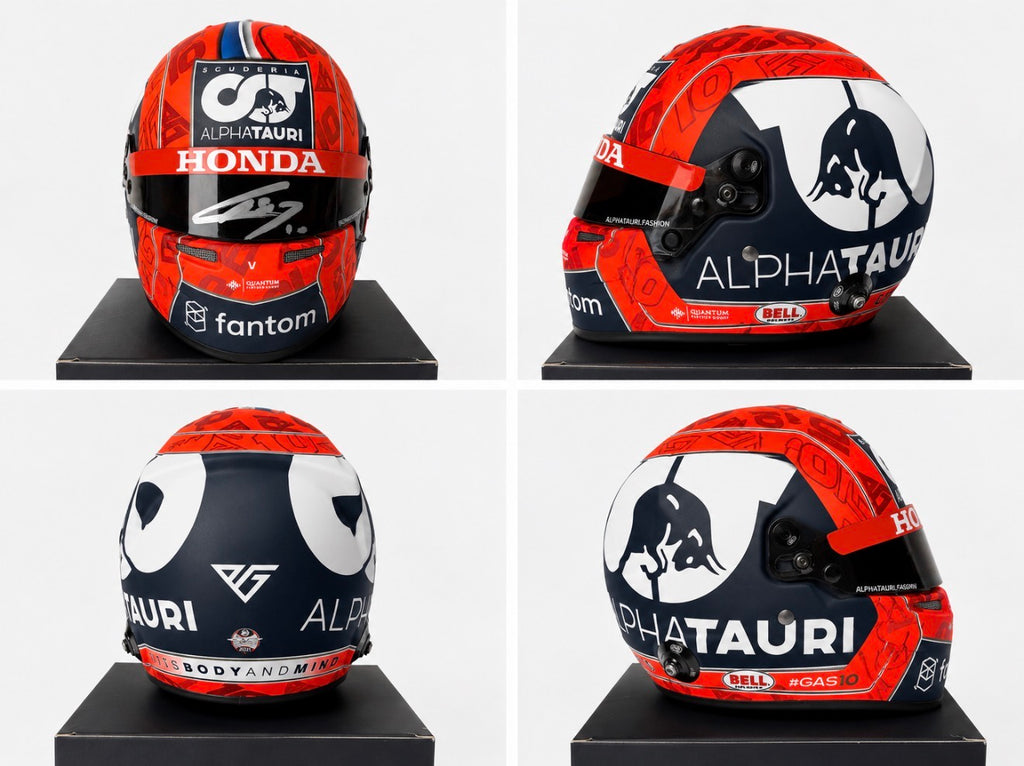 Pierre Gasly 2021 1:2 Scale Bell Signed Mini Helmet