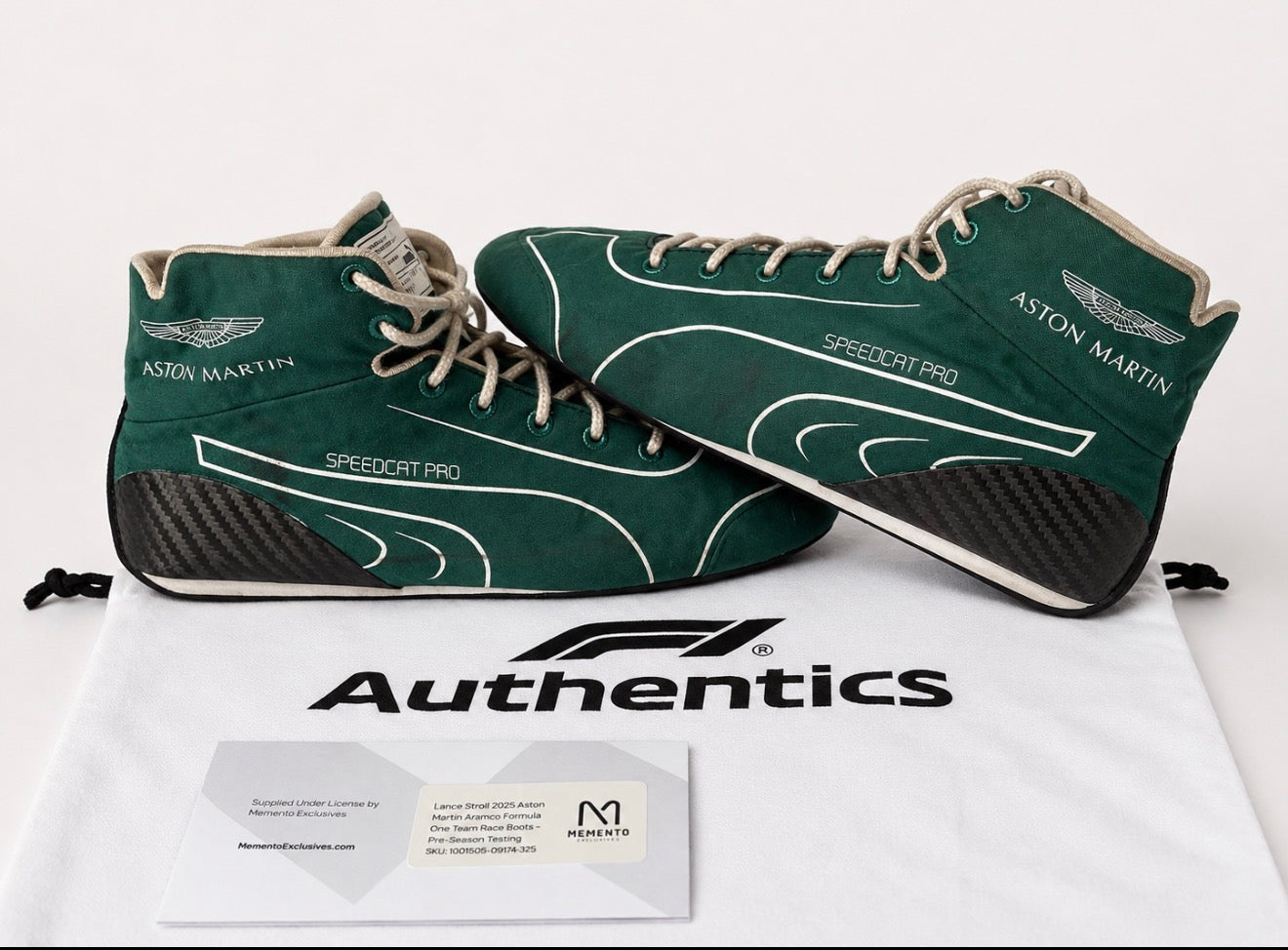 Lance Stroll Aston Martin F1 Team 2025 Pre-Season Worn Test Boots