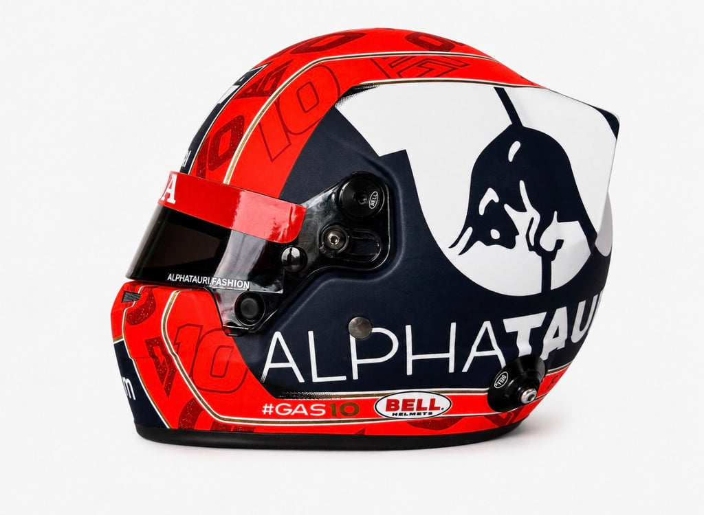 Pierre Gasly 2021 1:2 Scale Bell Signed Mini Helmet
