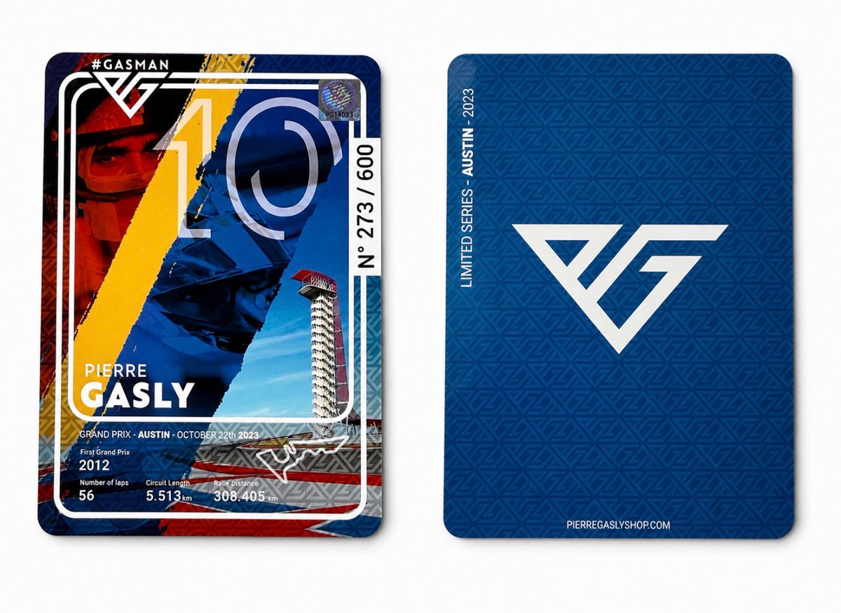 Pierre Gasly 2023 1:2 Scale Bell Austin Limited Edition Signed Tribute helmet to Francois Cevert.