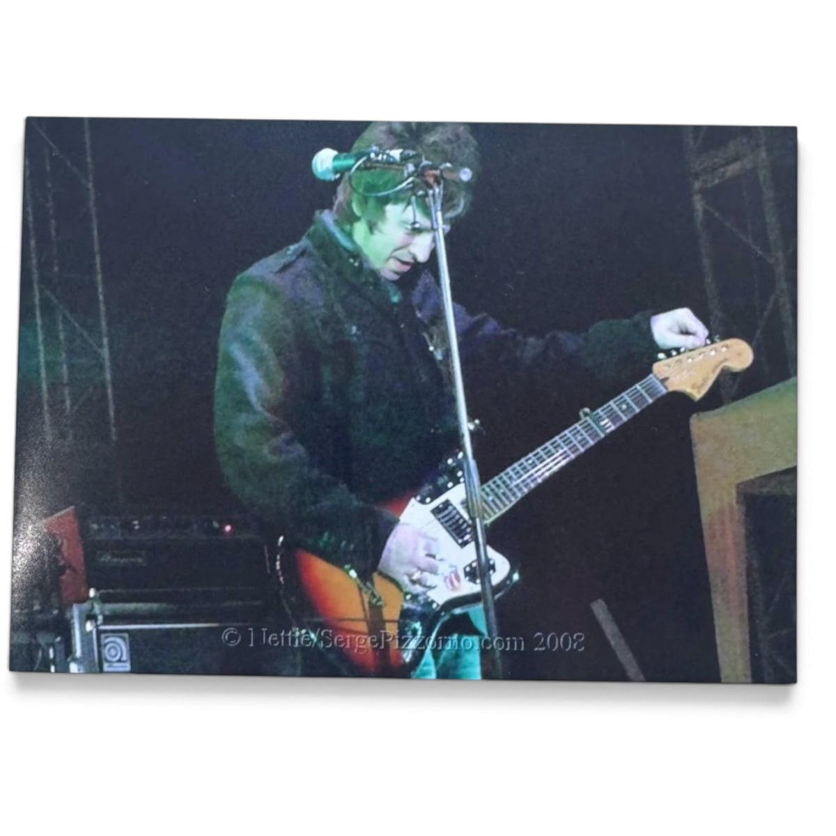Noel Gallagher’s Fender Jaguar, Studio and Stage used most famously at the Hogmanay gig in Edinburgh with Kasabian, 2008. - SOLD!