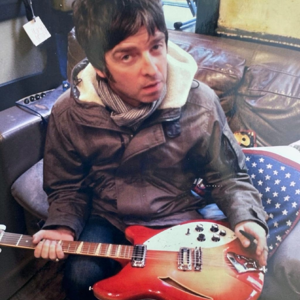 Oasis Noel Gallagher 1966 Rickenbacker Guitar, Studio Used and Hand Signed - Sold!
