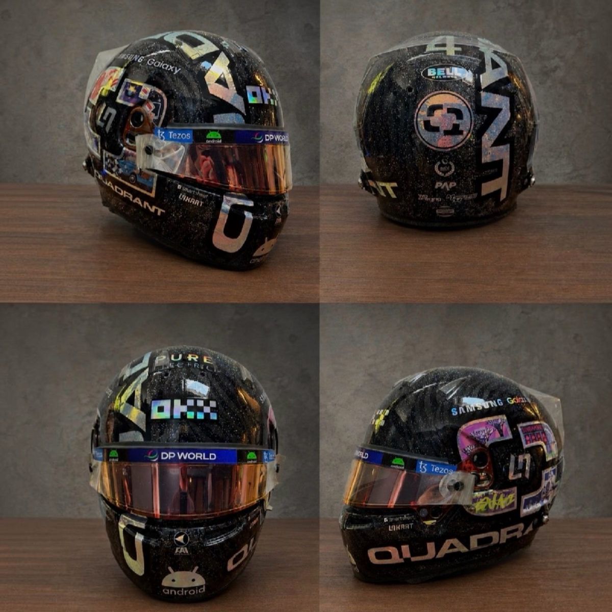 Lando Norris 2023 Race Weekend Worn and Hand Signed Singapore GP Helmet - Sold!