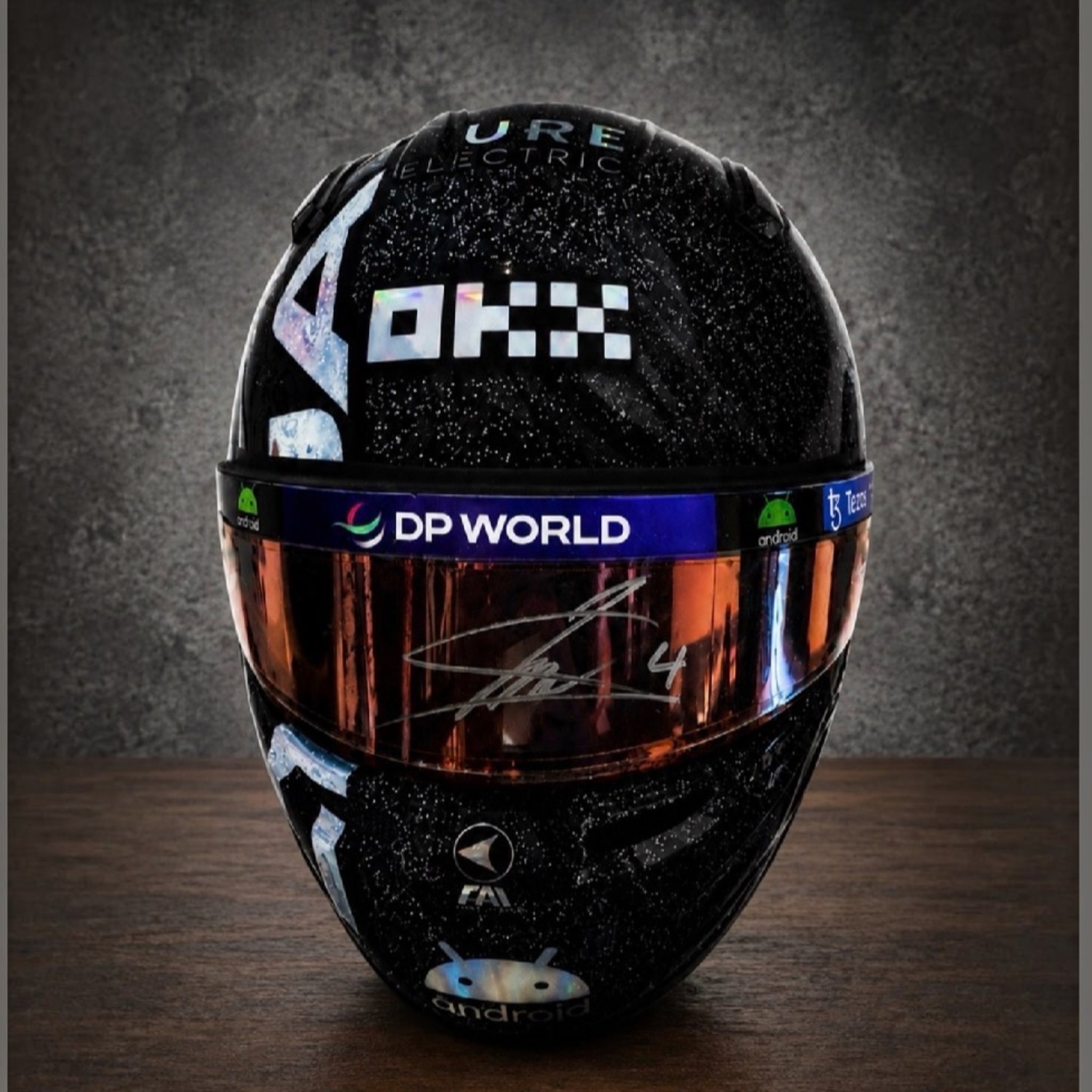 Lando Norris 2023 Race Weekend Worn and Hand Signed Singapore GP Helmet - Sold!