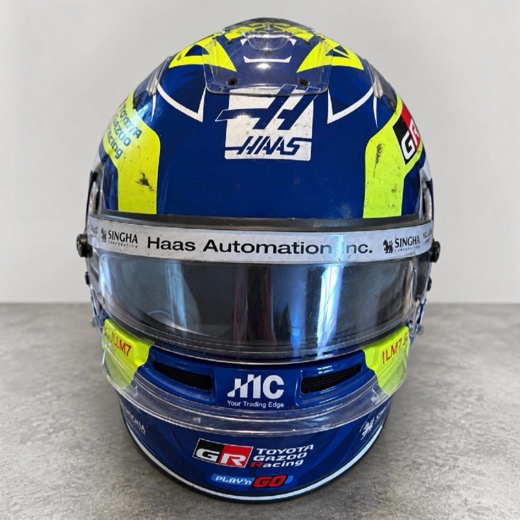 Ollie Bearman 2026 Race Day, Race Worn Miami Bell HP77 Helmet