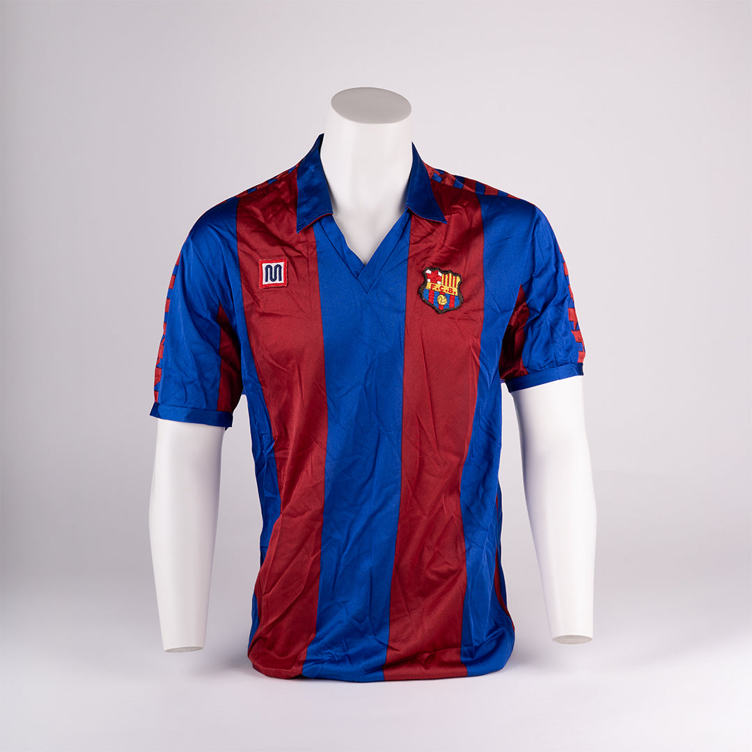 Diego Armando Maradona set of Two Iconic Match Worn Shirts, Boca and Barcelona.