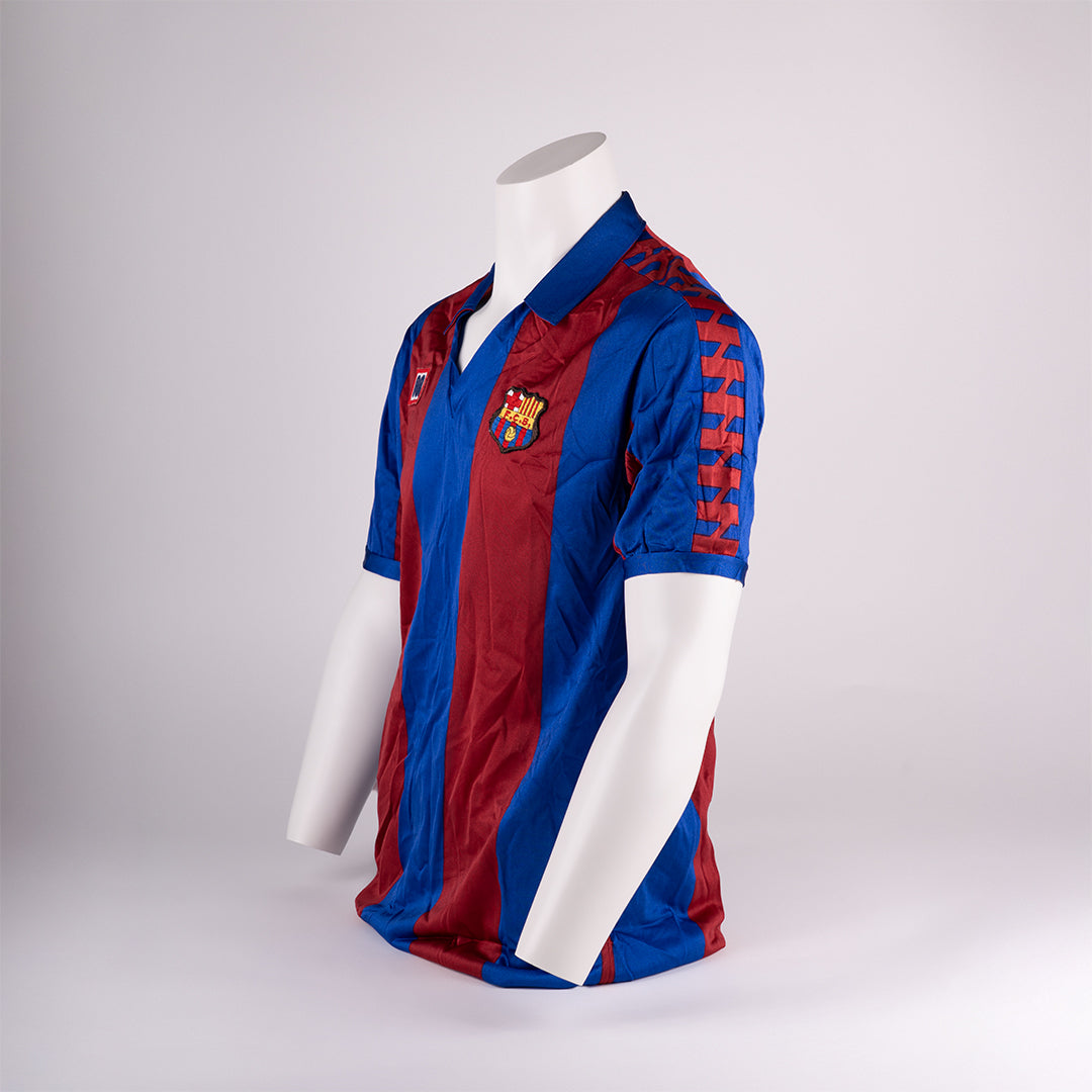 Diego Armando Maradona set of Two Iconic Match Worn Shirts, Boca and Barcelona.