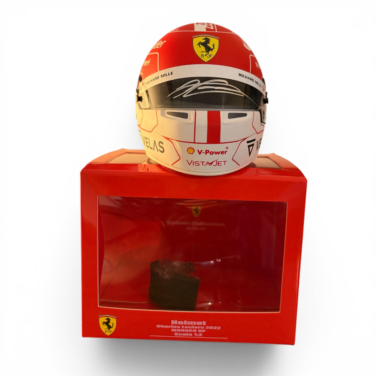 Charles Leclerc 2022 Monaco GP Signed 1:2 Scale Helmet