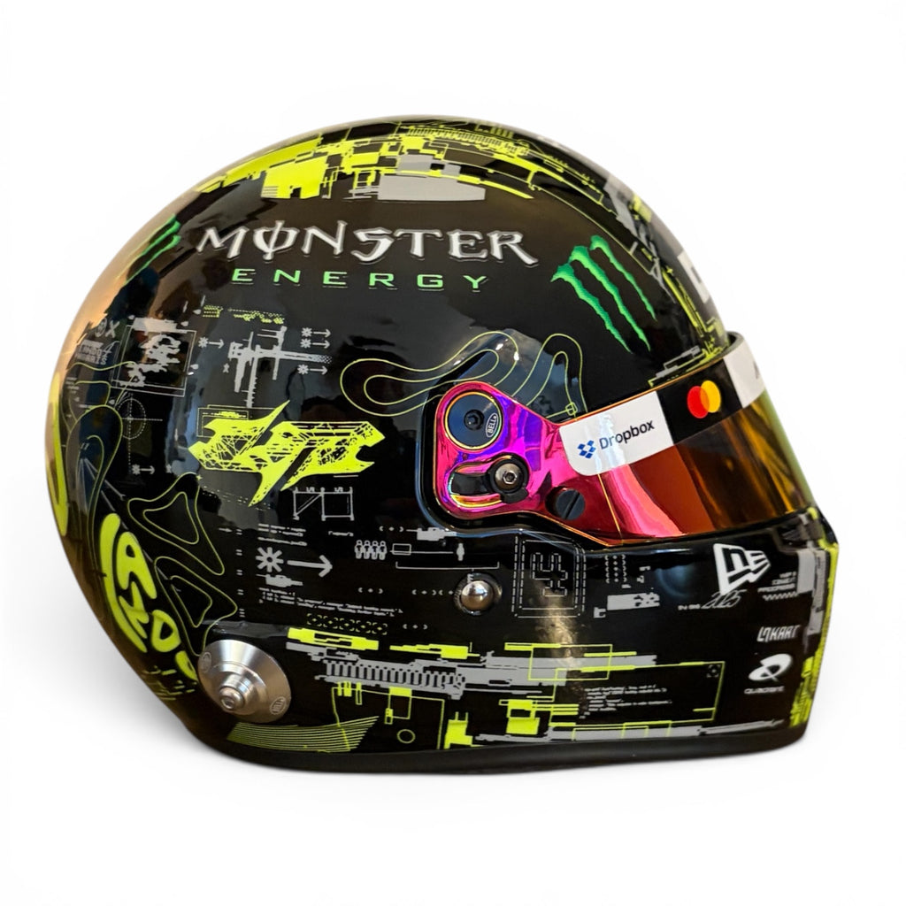 Lando Norris 2025 Test Livery 1:2 Scale Bell Mini Hand Signed Helmet