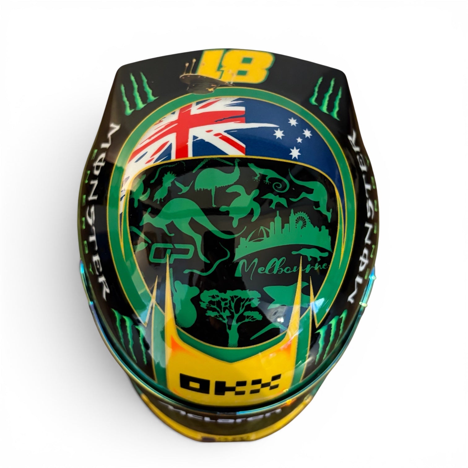 Oscar Piastri 2025 1:2 Scale Hand Signed Australia GP Helmet