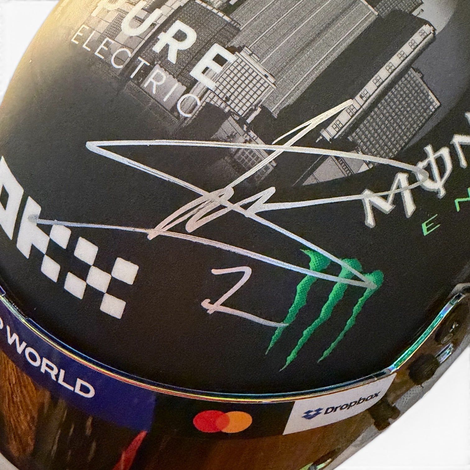 Lando Norris 2025 Japan 1:2 Scale Signed Helmet with Rare #1 Signature