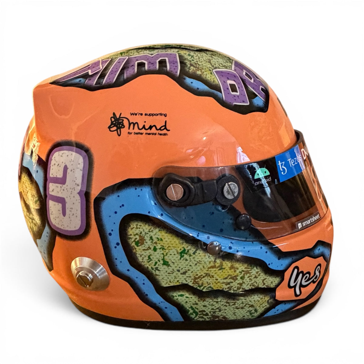 Daniel Ricciardo 2022 1:2 Scale Hand Signed Arai Helmet