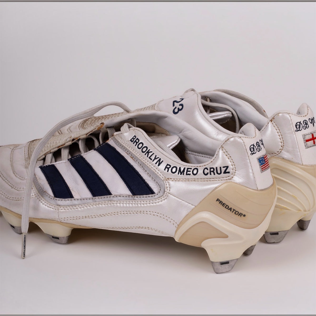 David Beckham Match Issue, Signed England 2002 Shirt with 2010 Season Match Worn Boots