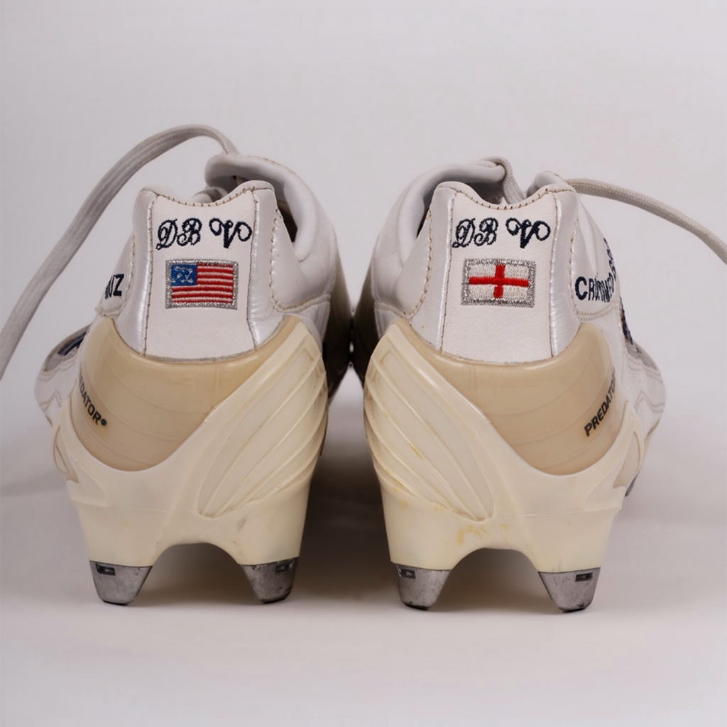 David Beckham Match Issue, Signed England 2002 Shirt with 2010 Season Match Worn Boots