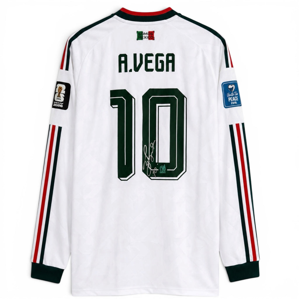 Alexis Vega Signed, Match issued Mexico World Cup 2026 Shirt - SOLD!