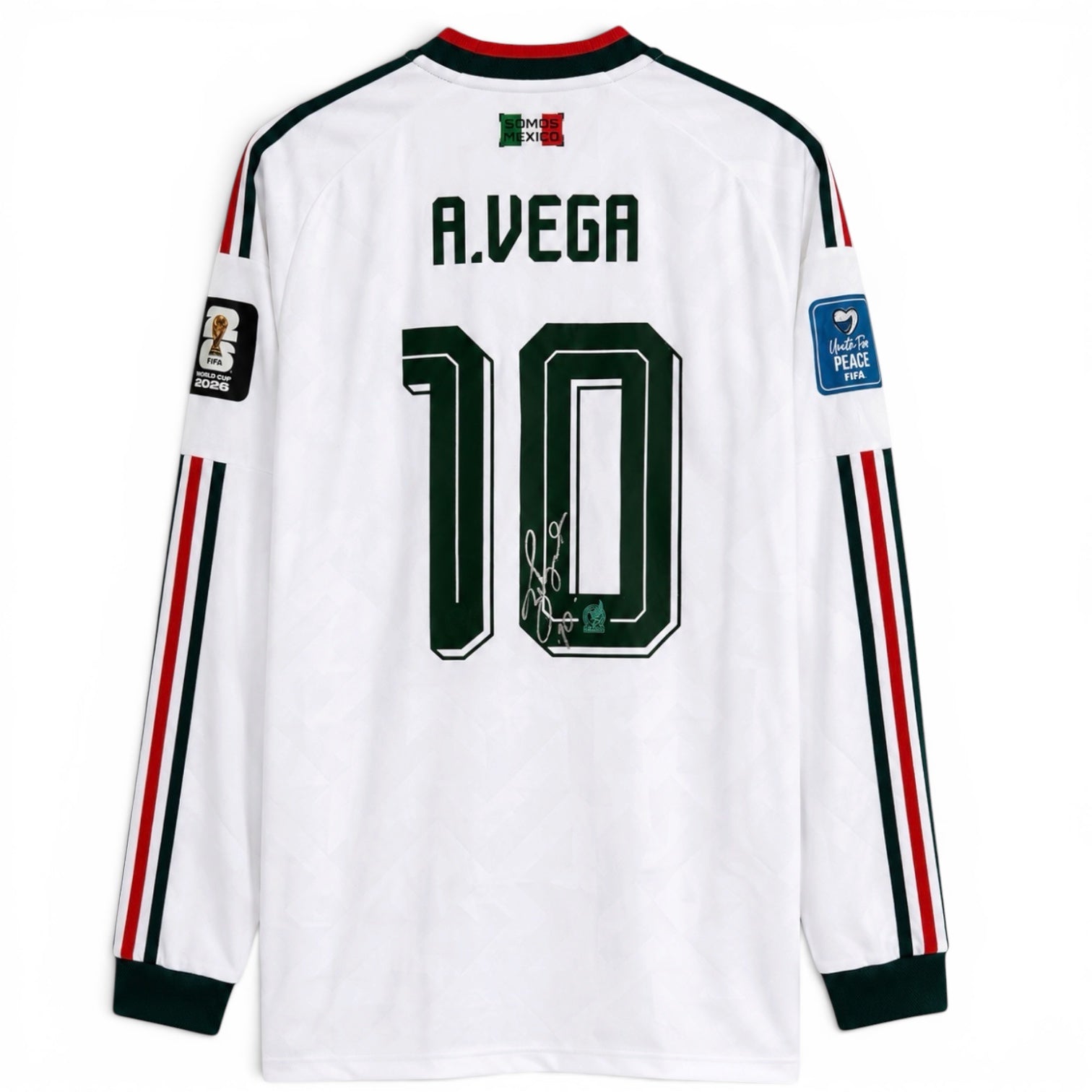 Alexis Vega Signed, Match issued Mexico World Cup 2026 Shirt - SOLD!